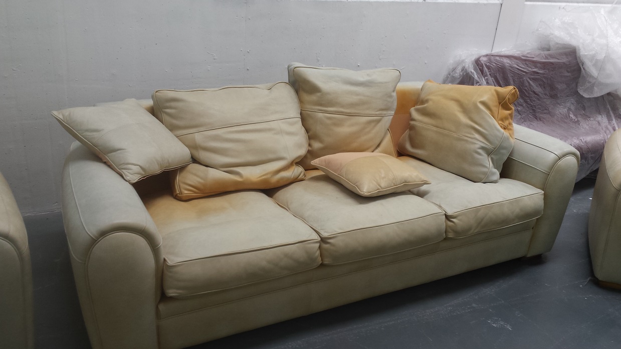3 seat sofa of suite badly sun faded