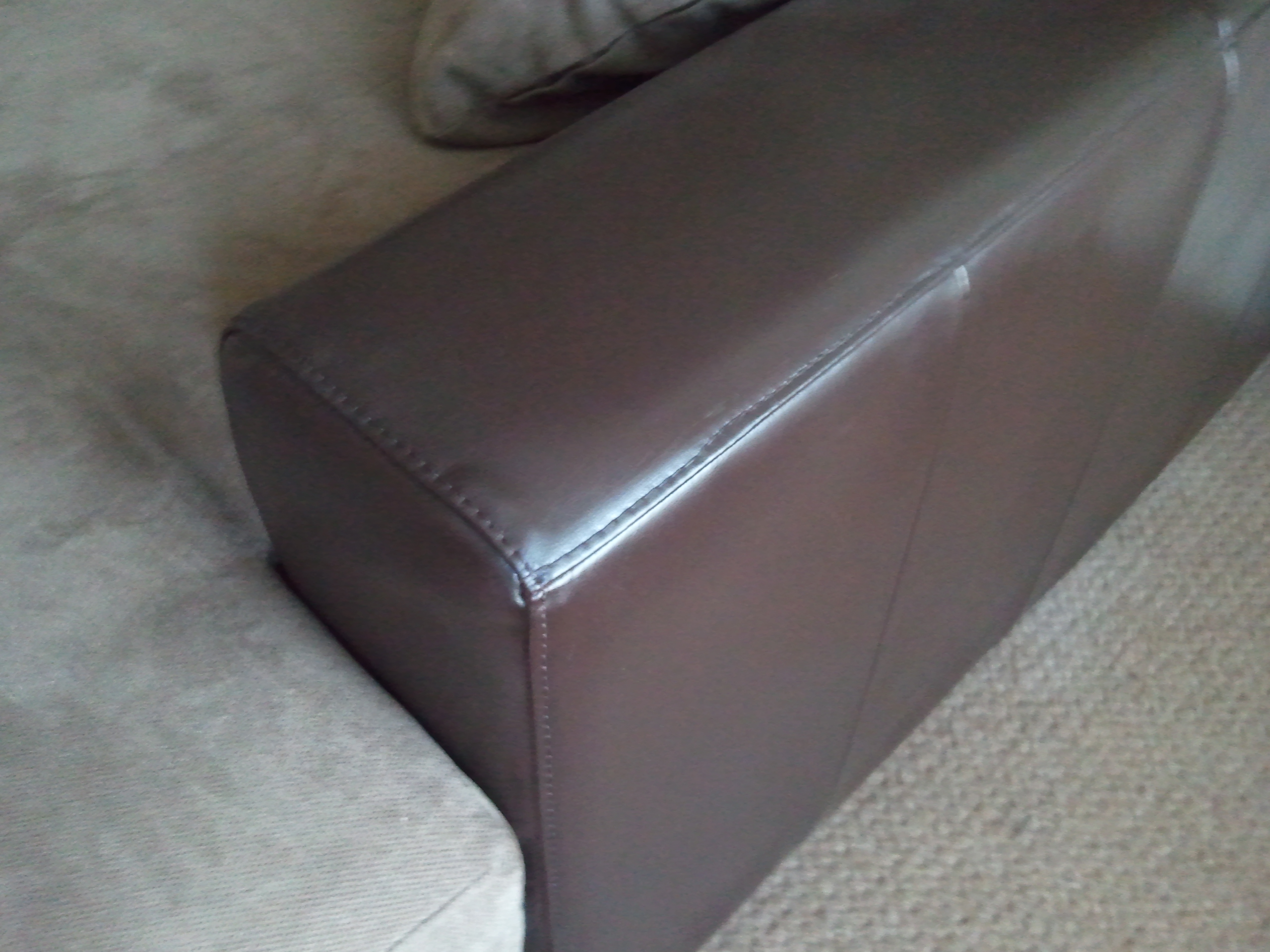Cat Scratches on leather sofa repaired and restored